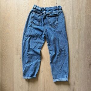 SOLD OAK + FORT high rise barrel leg jean